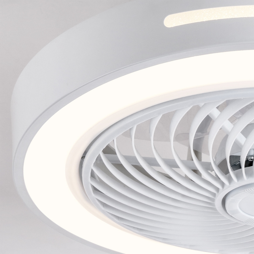 Brilagi - dimeriuojamas LED lubinis šviestuvas su ventiliatoriumi LED/38W/230V 3000-6500K 3000-6500K, skersmuo 46 cm, baltas + nuotolinis valdymas