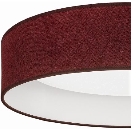 BRILAGI - dimeriuojamas LED lubų šviestuvas VELVET SMARTIX STARS LED/36W/230V 3000–6000K Ø 55 cm bordo Wi‑Fi Tuya Beacon + nuotolinis valdymas