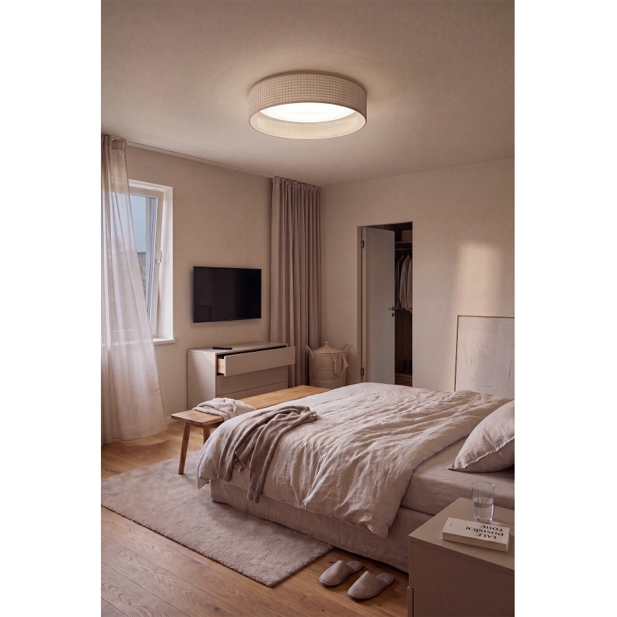 BRILAGI - LED dimeriuojamas lubų šviestuvas VELVET SMART VARI LED/36W/230V 3000-6500K skersmuo 55 cm smėlinis + nuotolinio valdymo pultas