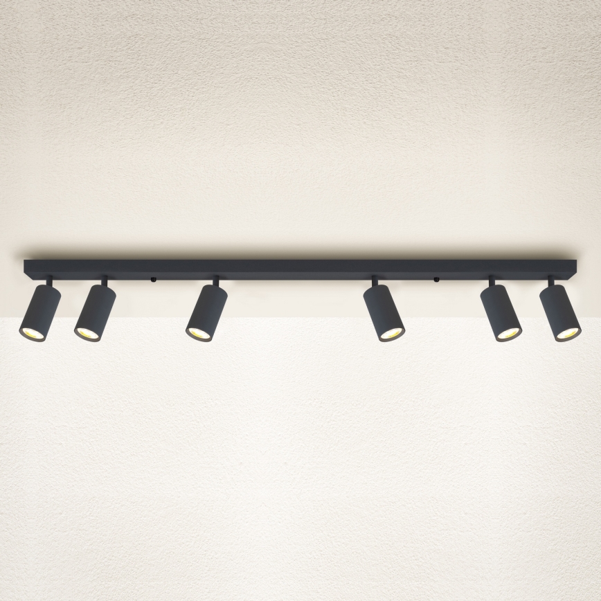 Brilagi - reguliuojamas LED taškinis šviestuvas SELE 6xGU10/6,5W/230V 2700-6500K antracitas