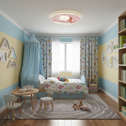 Brilagi - dimeriuojamas LED vaikų lubų šviestuvas BUNNY LED/83W/230V 3000-6000K skersmuo 49 cm + nuotolinis valdymas