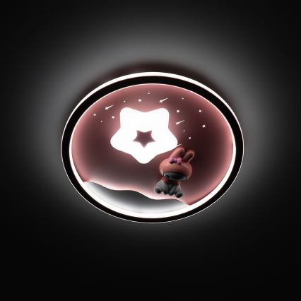 Brilagi - dimeriuojamas LED vaikų lubų šviestuvas BUNNY LED/83W/230V 3000-6000K skersmuo 49 cm + nuotolinis valdymas