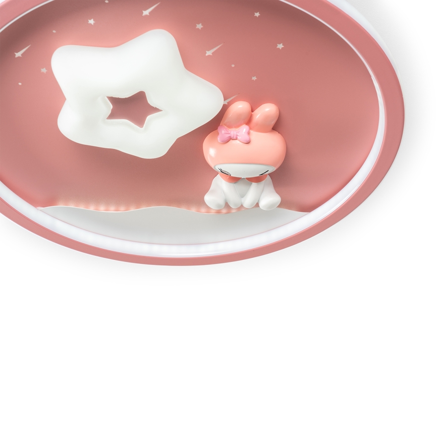 Brilagi - dimeriuojamas LED vaikų lubų šviestuvas BUNNY LED/83W/230V 3000-6000K skersmuo 49 cm + nuotolinis valdymas