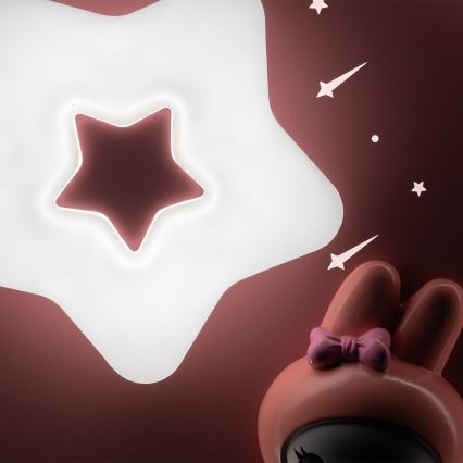 Brilagi - dimeriuojamas LED vaikų lubų šviestuvas BUNNY LED/83W/230V 3000-6000K skersmuo 49 cm + nuotolinis valdymas