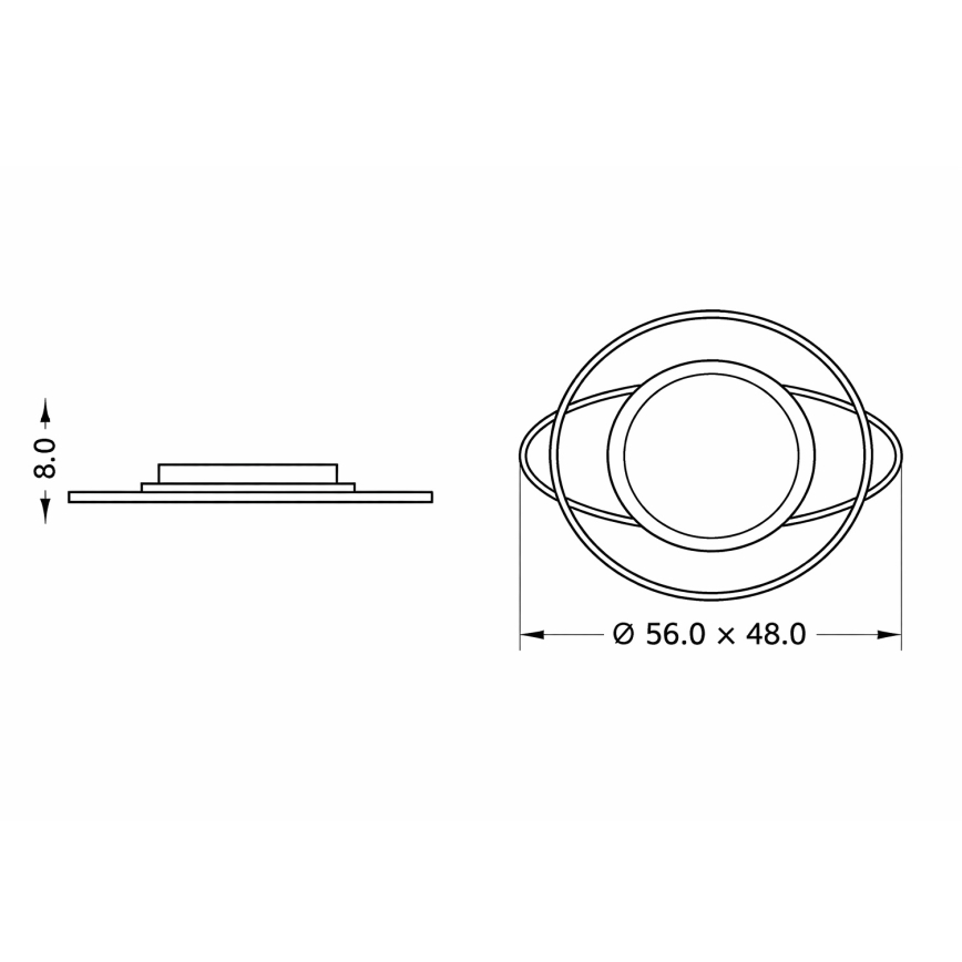 Brilagi - LED reguliuojamo ryškumo vaikų lubinis šviestuvas ASTRO LED/68W/230V 3000-6000K + nuotolinis valdymas