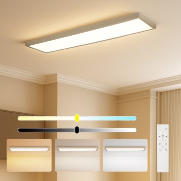 Brilagi - Reguliuojamas LED vonios lubų šviestuvas FRAME SMART LED/50W/230V 120x30 cm 3000-6000K IP44 smėlinė + nuotolinio valdymo pultas