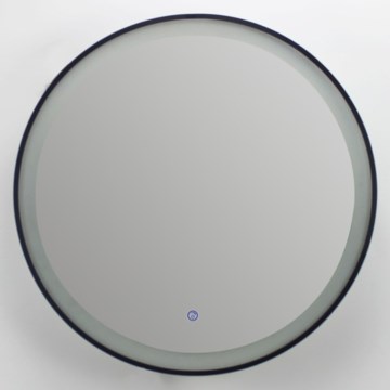 Brilagi - reguliuojamas LED vonios veidrodis su šildymu ir apšvietimu ALU PRO LED/18W/230V Ø 60 cm 3000/4000/6500K IP44 juodas