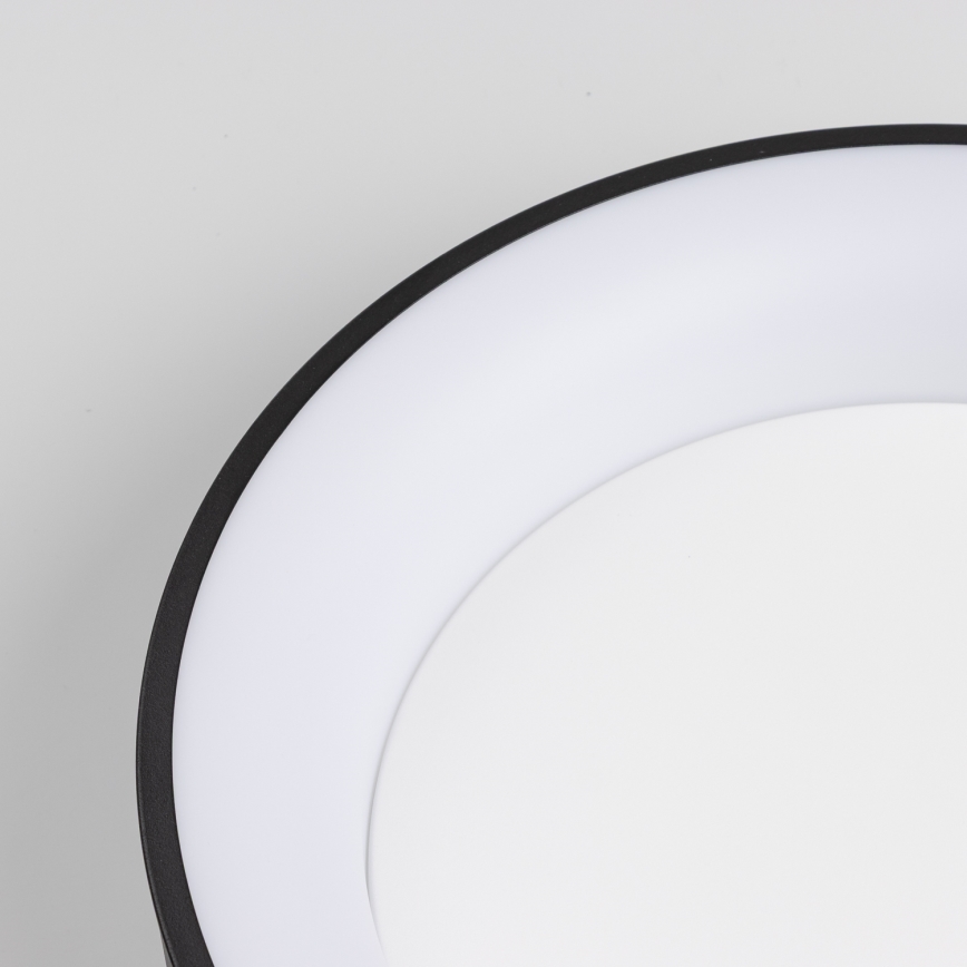 Brilagi - LED reguliuojamas lubinis šviestuvas FALCON LED/80W/230V 3000-6500K, skersmuo 60 cm, juodas + nuotolinio valdymo pultas