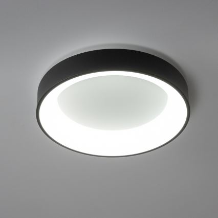 Brilagi - LED reguliuojamas lubinis šviestuvas FALCON LED/80W/230V 3000-6500K, skersmuo 60 cm, juodas + nuotolinio valdymo pultas