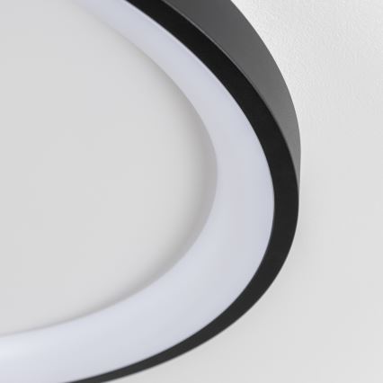 Brilagi - Dimeriuojamas LED lubinis šviestuvas FALCON SLIM LED/42W/230V 3000-6500K skersmuo 50 cm juodas + nuotolinis valdymas