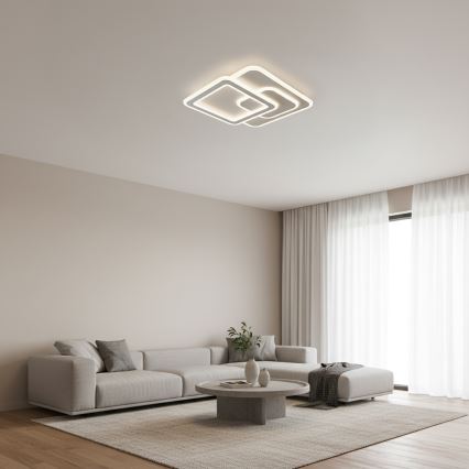 Brilagi - reguliuojamas LED lubinis šviestuvas MODERN LED/80W/230V 3000-6000K 52,5x52,5 cm + su nuotoliniu pultu