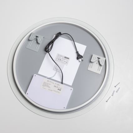 Brilagi - LED vonios kambario šildomas veidrodis CLARA ECO LED/12W/230V skersmuo 60 cm IP44 CRI 90 dimeriuojamas + CCT