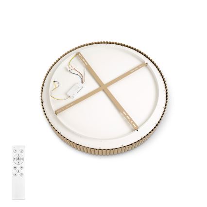 Brilagi - Reguliuojamas LED lubinis šviestuvas FALCON MODERN LED/30W/230V 3000-6500K skersmuo 40 cm smėlinis + nuotolinis valdymas