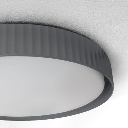 Brilagi - LUCIA LED lubų šviestuvas su reguliuojamu ryškumu LED/48W/230V 3000-6500K skersmuo 41 cm pilkas + nuotolinis valdymas
