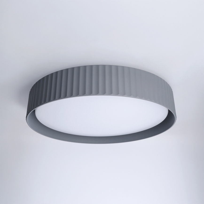Brilagi - LUCIA LED lubų šviestuvas su reguliuojamu ryškumu LED/48W/230V 3000-6500K skersmuo 41 cm pilkas + nuotolinis valdymas