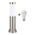 Brilagi - Reguliuojamo ryškumo LED RGBW lauko lempa 1xE27/9W/230V 2700-6500K IP44 40 cm matinis chromas