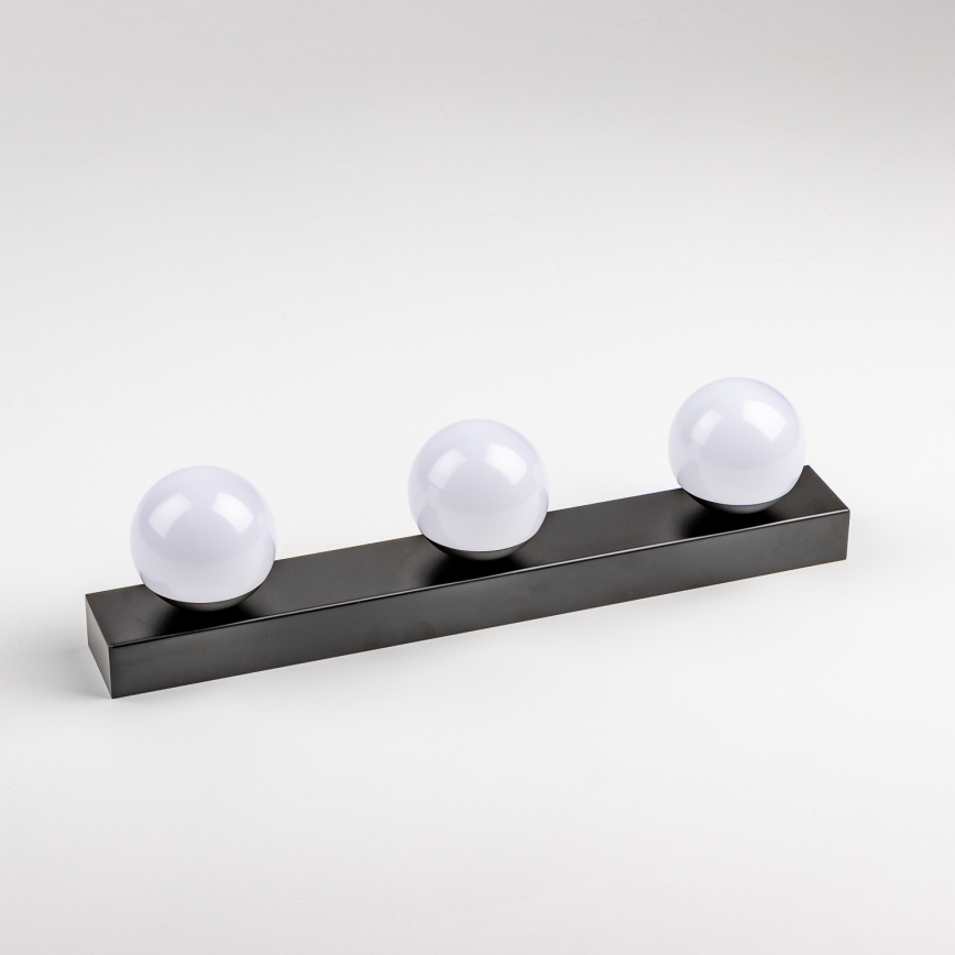BRILAGI - Komplektas 2x LED sieninis vonios šviestuvas HOLLYWOOD 3xLED/3W/230V 39 cm IP44 juodas