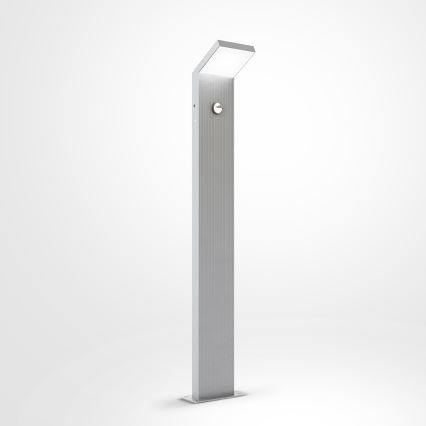 Brilagi - LED lauko šviestuvas su jutikliu RIANO LED/8W/230V sidabrinis IP65