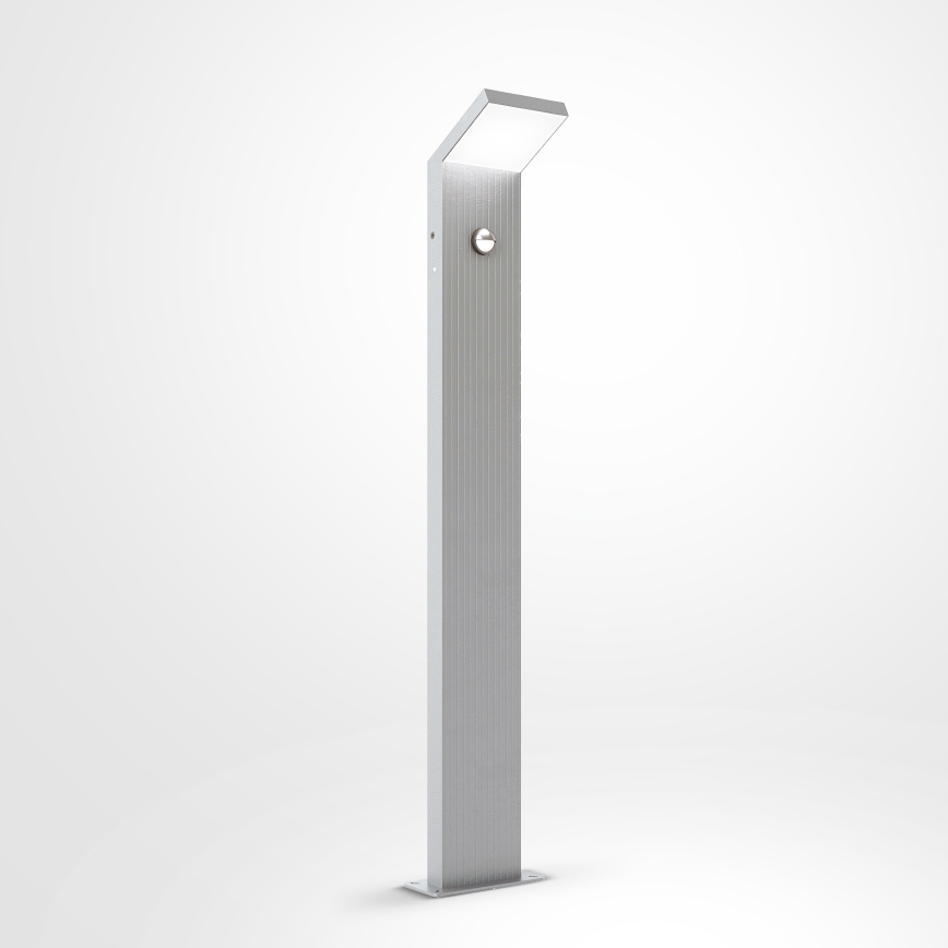Brilagi - LED lauko šviestuvas su jutikliu RIANO LED/8W/230V sidabrinis IP65