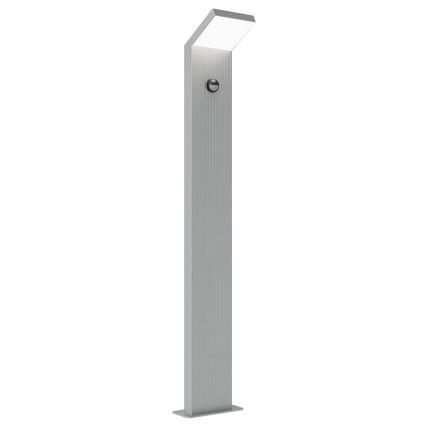 Brilagi - LED lauko šviestuvas su jutikliu RIANO LED/8W/230V sidabrinis IP65