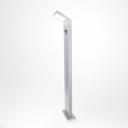 Brilagi - LED lauko šviestuvas su jutikliu RIANO LED/8W/230V sidabrinis IP65