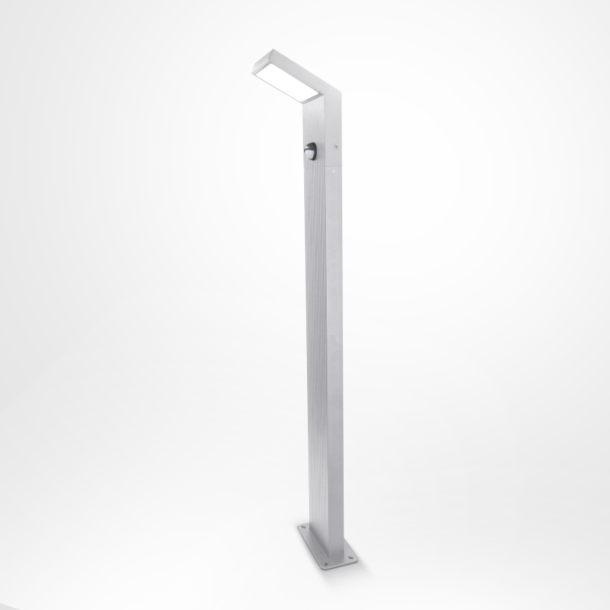 Brilagi - LED lauko šviestuvas su jutikliu RIANO LED/8W/230V sidabrinis IP65