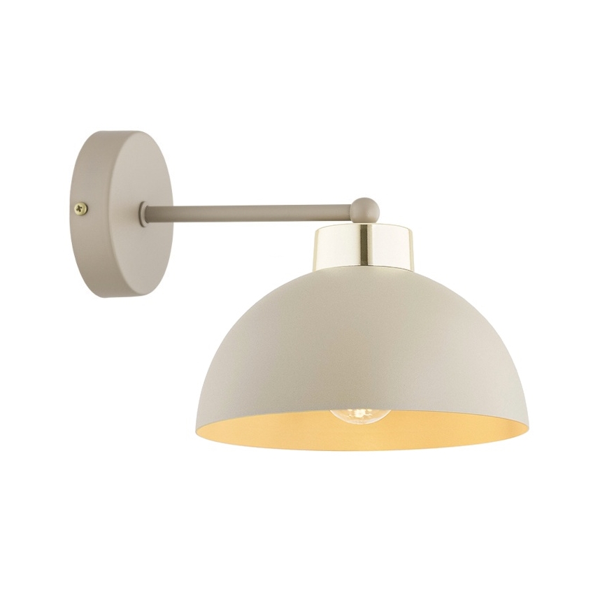 Brilagi - Sieninė lempa 1xE27/60W/230V smėlio/auksinė