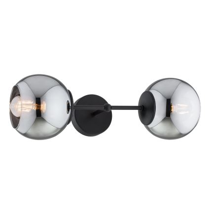 BRILAGI - Sieninė lempa DIOR 2xE27/60W/230V juoda/dūminė pilka