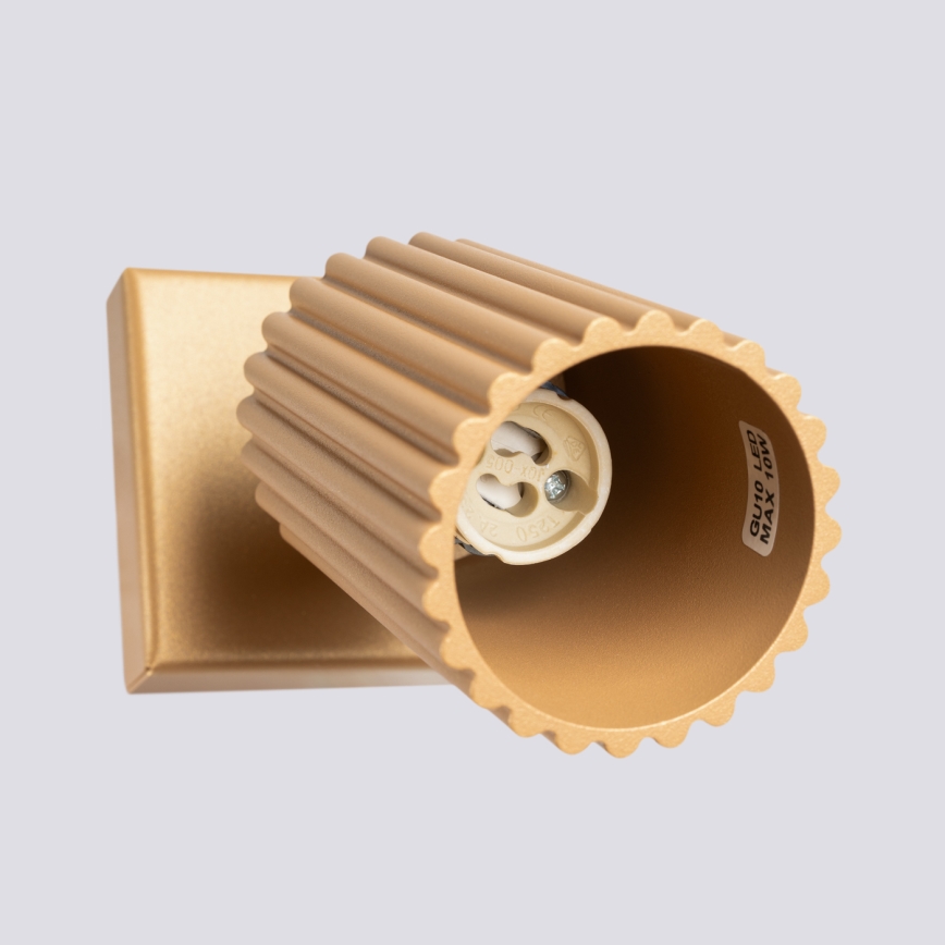 Brilagi - Sieninis akcentinis šviestuvas CRESTO 1xGU10/10W/230V auksas
