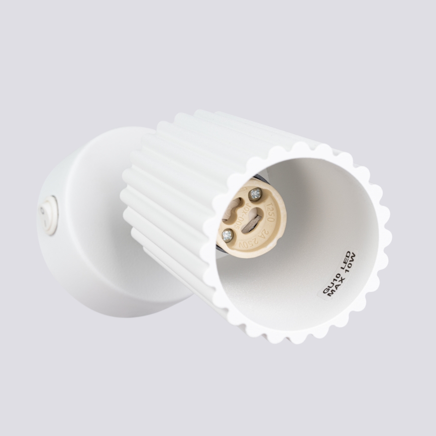 Brilagi - Sieninis akcentinis šviestuvas CRESTO 1xGU10/10W/230V balta
