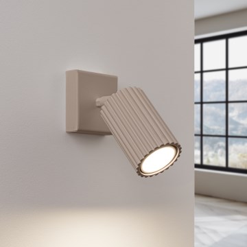 Brilagi - Sieninis akcentinis šviestuvas CRESTO 1xGU10/10W/230V taupe
