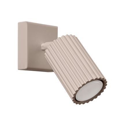 Brilagi - Sieninis akcentinis šviestuvas CRESTO 1xGU10/10W/230V taupe