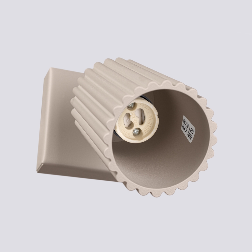 Brilagi - Sieninis akcentinis šviestuvas CRESTO 1xGU10/10W/230V taupe