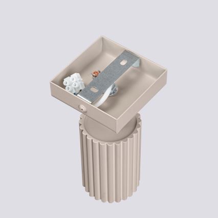 Brilagi - Sieninis akcentinis šviestuvas CRESTO 1xGU10/10W/230V taupe