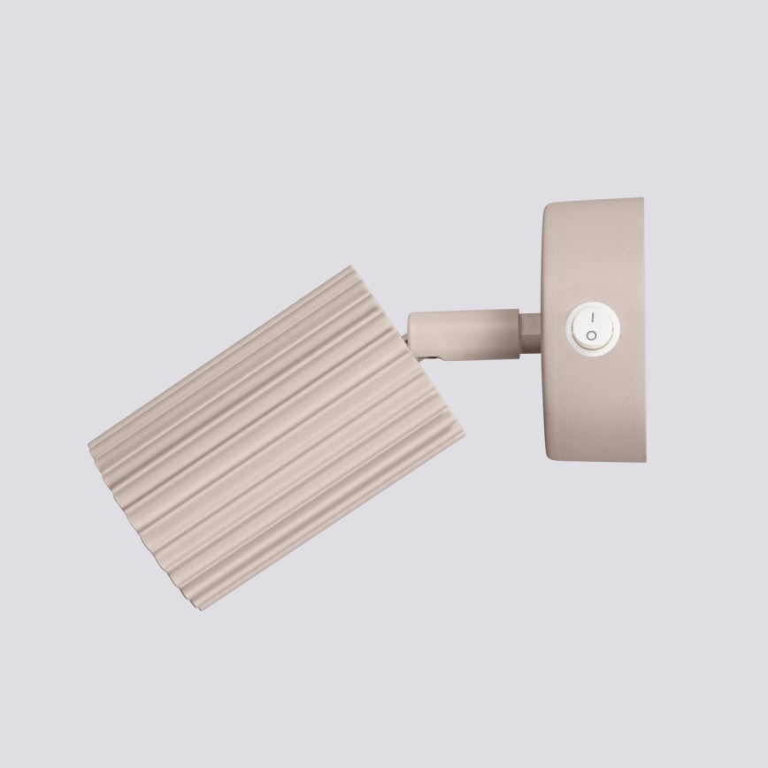 Brilagi - Sieninis akcentinis šviestuvas CRESTO 1xGU10/10W/230V taupe