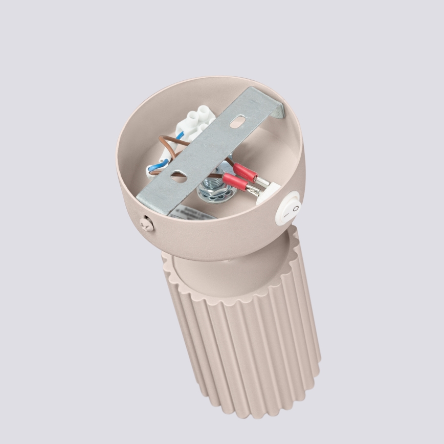 Brilagi - Sieninis akcentinis šviestuvas CRESTO 1xGU10/10W/230V taupe