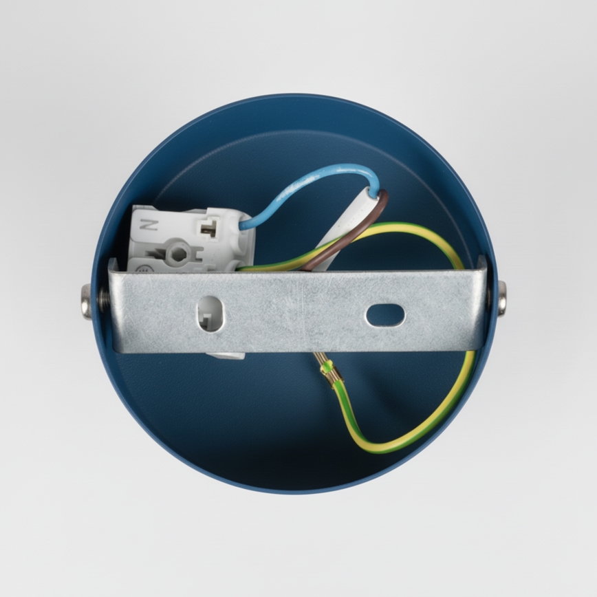 Brilagi - Sieninis akcentinis šviestuvas POKER 1xGU10/25W/230V mėlyna/auksas