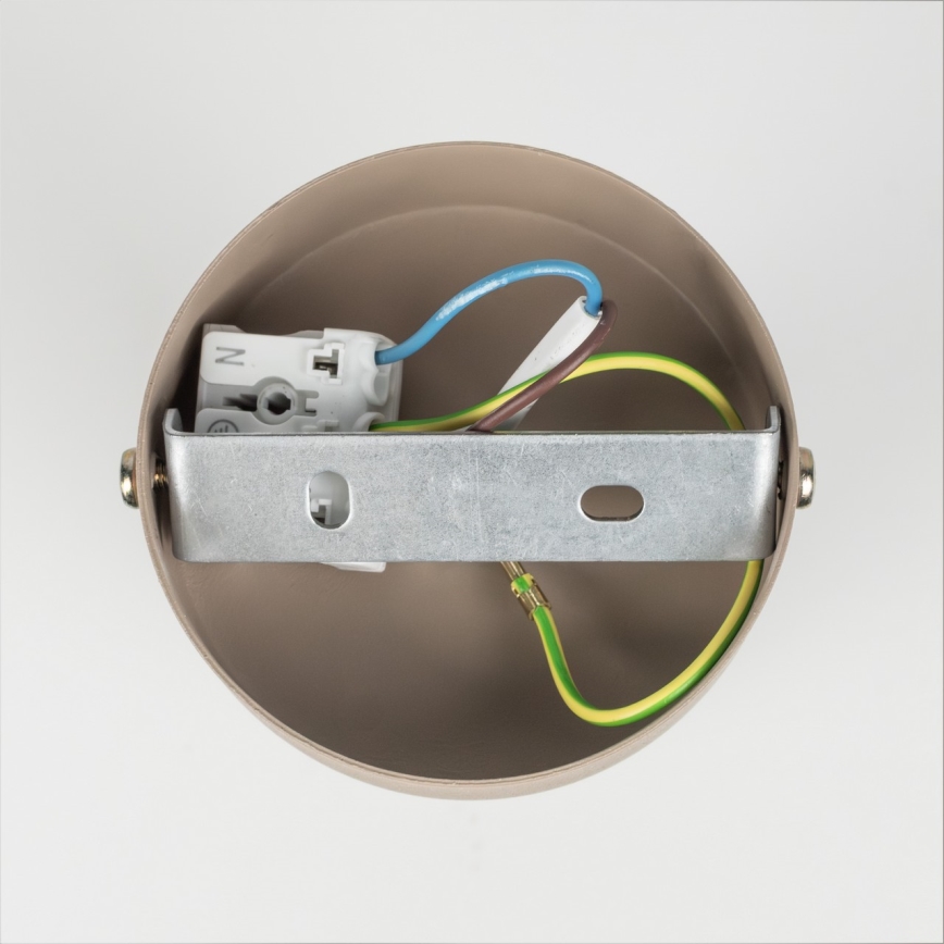 Brilagi - Sieninis akcentinis šviestuvas POKER 1xGU10/25W/230V smėlio spalva/auksas