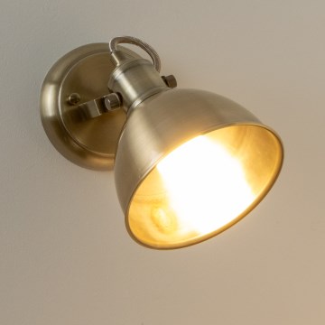 Brilagi - Sieninis akcentinis šviestuvas TECHNO 1xE27/60W/230V bronza