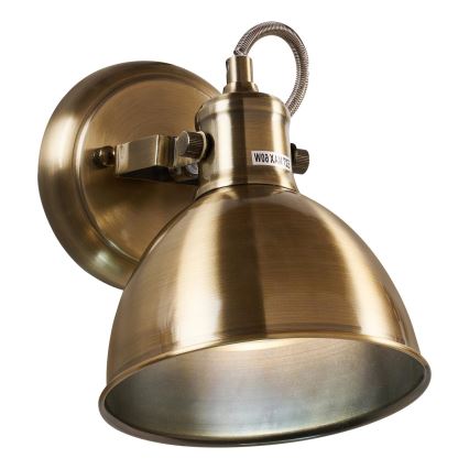 Brilagi - Sieninis akcentinis šviestuvas TECHNO 1xE27/60W/230V bronza