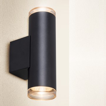 Brilagi - Sieninis akcentinis vonios šviestuvas SELE AQUA 4xGU10/30W/230V IP44 juoda