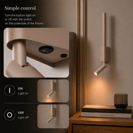 BRILAGI - sieninis LED taškinis šviestuvas VIXON LED/3W/230V + LED/5W smėlinė CRI 90
