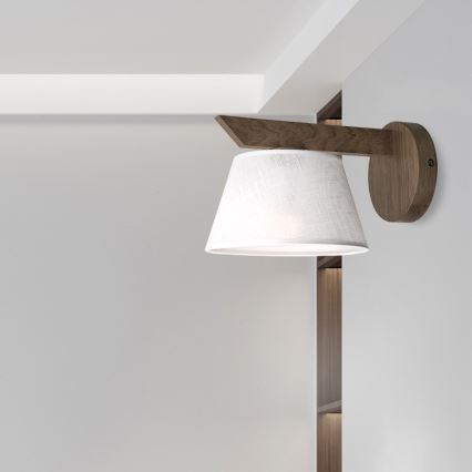 Brilagi - Sieninis šviestuvas ANTHONY 1xE14/40W/230V ąžuolas/balta