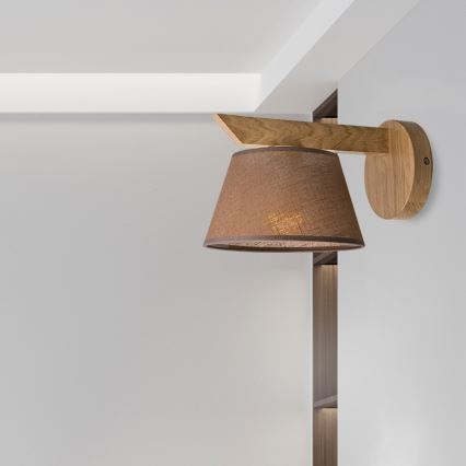 Brilagi - Sieninis šviestuvas ANTHONY 1xE14/40W/230V ąžuolas/ruda