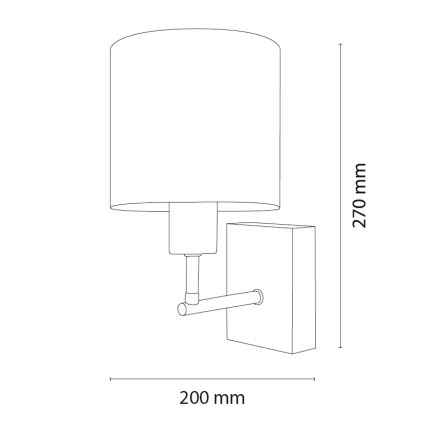 BRILAGI - Vaikiškas sieninis šviestuvas BOBO WOOD 1xE27/25W/230V ąžuolas/juoda/balta/mėlyna/meškiukai