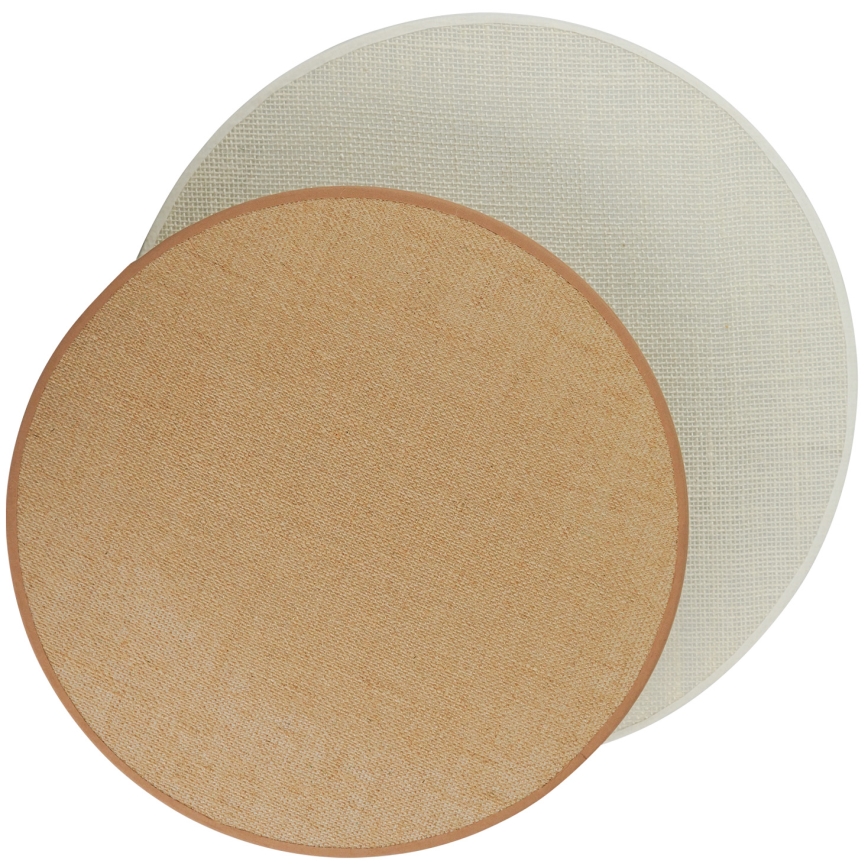 Brilagi - Sieninis šviestuvas CIRCLES 1xE27/15W/230V 35x32 cm smėlio spalva/kreminė