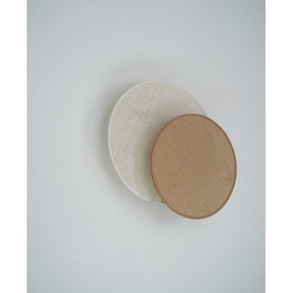 Brilagi - Sieninis šviestuvas CIRCLES 1xE27/15W/230V 35x32 cm smėlio spalva/kreminė