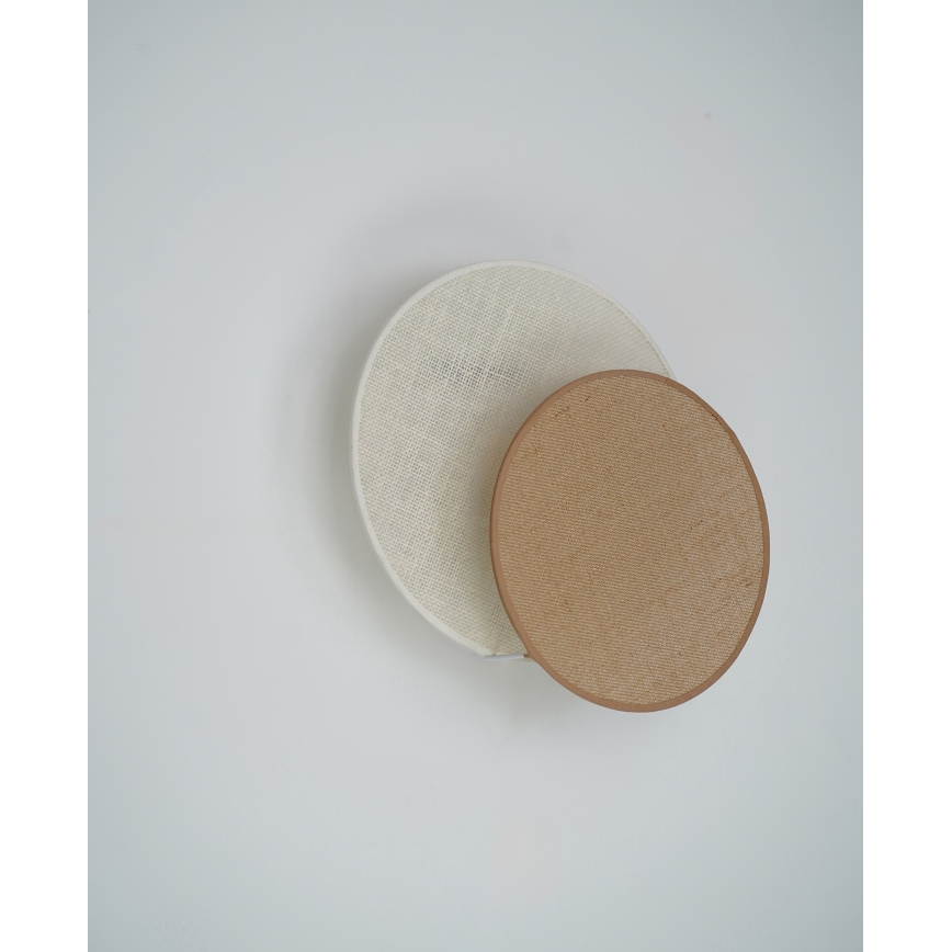 Brilagi - Sieninis šviestuvas CIRCLES 1xE27/15W/230V 35x32 cm smėlio spalva/kreminė