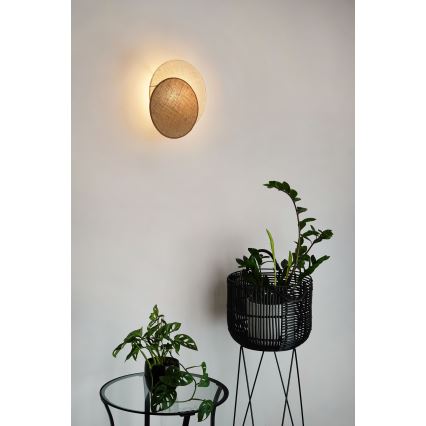 Brilagi - Sieninis šviestuvas CIRCLES 1xE27/15W/230V 35x32 cm smėlio spalva/kreminė