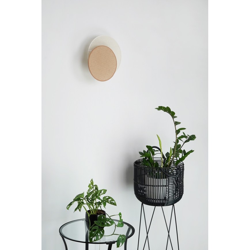 Brilagi - Sieninis šviestuvas CIRCLES 1xE27/15W/230V 35x32 cm smėlio spalva/kreminė